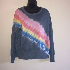 Tie Dye Sweater with High Cut Side